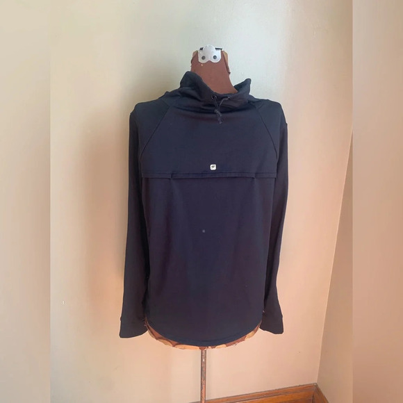 Fabletics sweatshirt, mock neck, lace - Picture 7 of 9